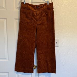 Maeve Women's Corduroy Pants in Rich Brown
